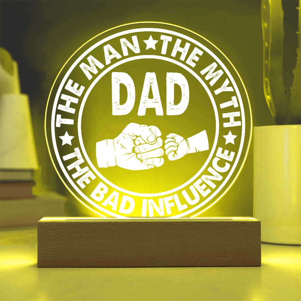 Dad Round Acrylic, Gifts For Dad From Daughter, Dad Gift From Daughter, Fathers Day Gifts For Dad From Daughter
