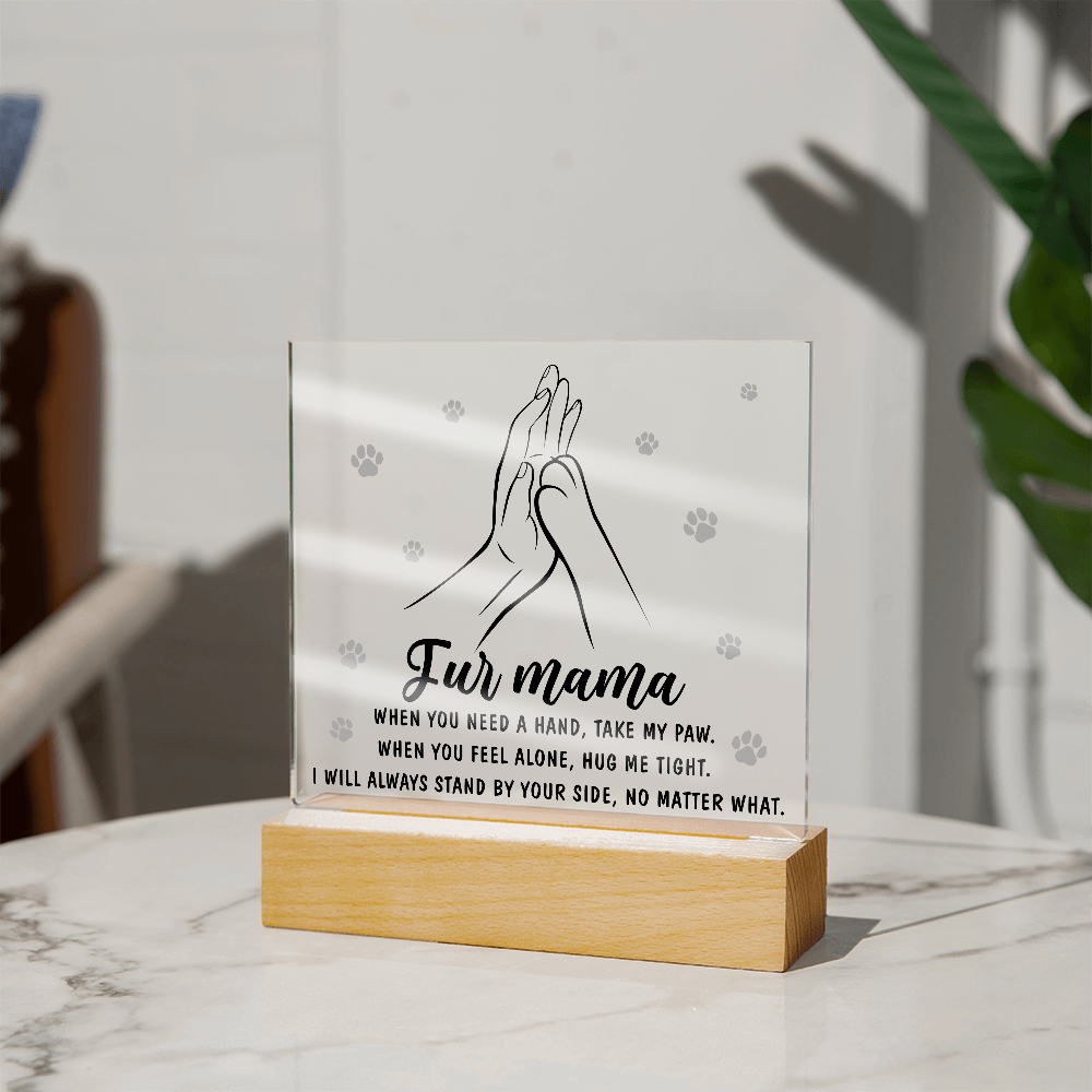 Fur Mama Square Acrylic, Gifts For Mother From Daughter, Meaningful Christmas Gifts For Mom, Mom Light Up Gifts, Mothers Day Ideas For Mom