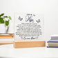 Lampara Con Mensaje De Amor para Mi Hija, para Mi Hija, A Mi Hija, para Mi Hija En Su Graduación - HIJACRSQBR1_T4_30_1