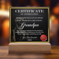 Certificate Of Appreciation Square Acrylic, Easter Gifts For Dad From Daughter, Birthday Gift For Dad From Son, Christmas Presents For Dad