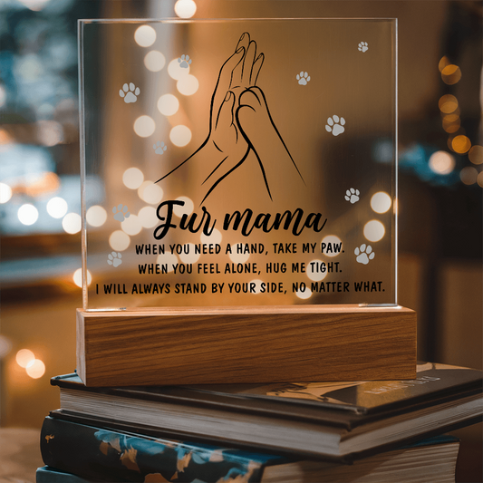 Fur Mama Square Acrylic, Gifts For Mother From Daughter, Meaningful Christmas Gifts For Mom, Mom Light Up Gifts, Mothers Day Ideas For Mom