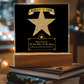 Father's Day Award Square Acrylic, Acrylic For Dad From Daughter, Gift For Fathers Day From Daughter, Gift For Dad From Son