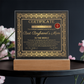Certificate Of Excellence Best Boyfriend's Mom Square Acrylic, Gift For Boyfriend's Mom From Son's Girlfriend, Birthday Gift Boyfriends Mom