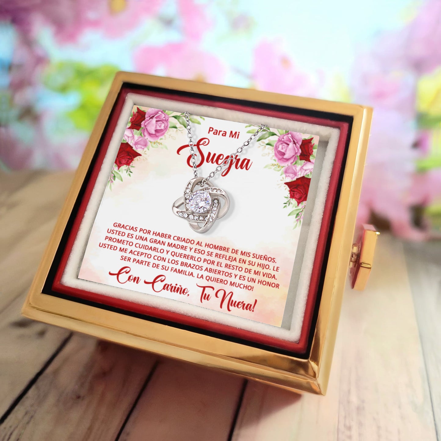 SUEROSA_BR2_M8_25_1 - Love Knot with Rotating Rose Gift Box