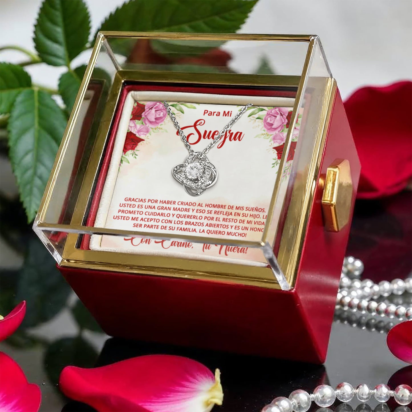 SUEROSA_BR2_M8_25_1 - Love Knot with Rotating Rose Gift Box