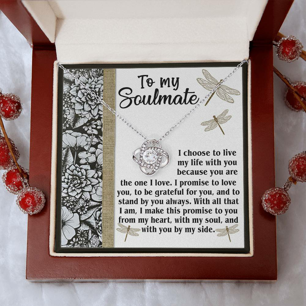 To My Soulmate Necklace For Women, Funny Gifts For Girlfriend, Soulmate Necklace For Her